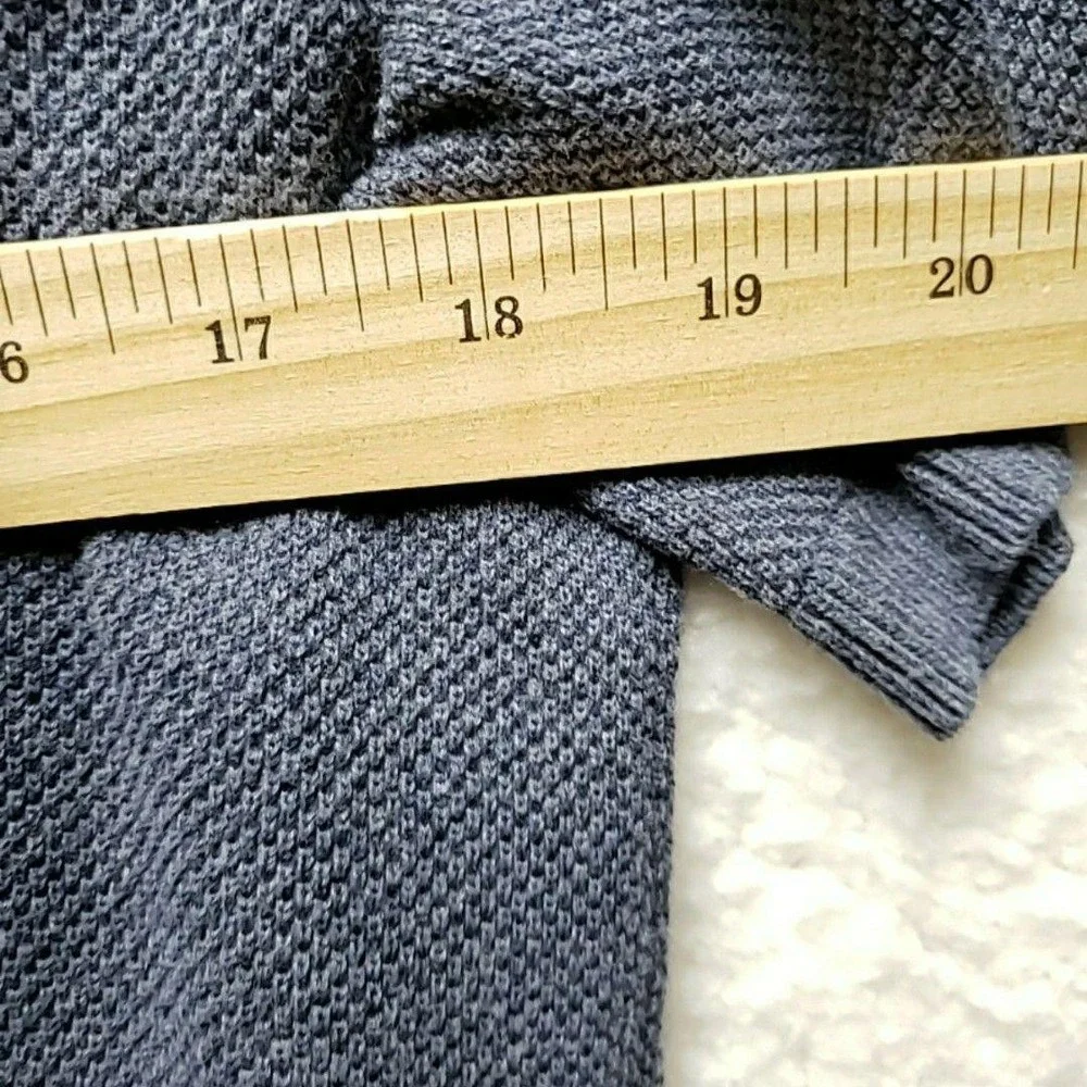 Banana Republic Sweater Mens Medium Blue Short Sleeve Crewneck Knit Pullover